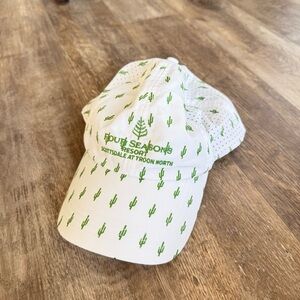 Four Seasons Resort Scottsdale White and Green Baseball Cap Hat